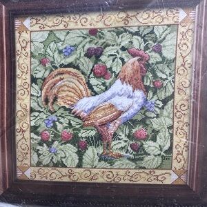 Counted cross stitch kit Berry Patch Rooster Bucilla